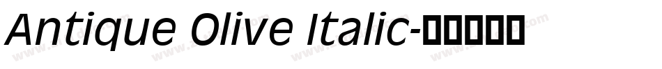 Antique Olive Italic字体转换